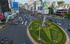 CSGT dùng flycam điều tiết giao thông tại vòng xoay Điện Biên Phủ