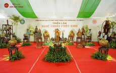 Không gian trà Việt kết hợp triển lãm nghệ thuật Phật giáo trên gốm sứ tại Đồng Nai