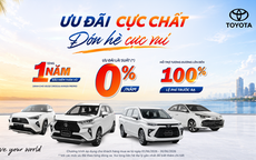 Đón hè cùng Toyota: Ưu đãi đến 100% lệ phí trước bạ