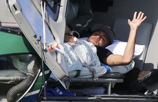 Trực thăng quân đội đưa Neymar về nhà