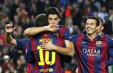 Barcelona vùi dập Levante bằng hat-trick của Messi