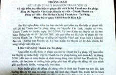Chánh thanh tra huyện có bằng trung cấp trước bằng cấp 3