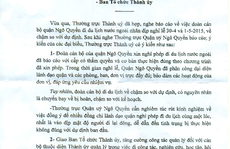 Chỉ 'rút kinh nghiệm' các cán bộ vắng mặt ở nhiệm sở sau nghỉ lễ