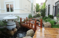 Khu vườn Nhật 120 m2 trong biệt thự ở Hà Nội