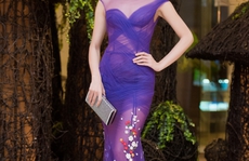 Hoa hậu Kỳ Duyên nổi bật với váy xuyên thấu
