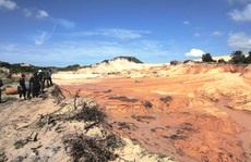 Vụ vỡ hồ titan ở Bình Thuận: Tạm dừng hoạt động khai thác