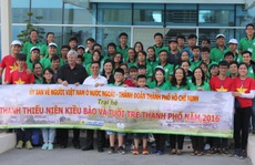Thanh thiếu niên kiều bào thăm Khu Liên hợp Đa Phước