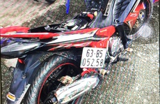 CSGT bắt tên trộm xe máy ở Tiền Giang