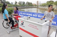 Độc đáo xe đạp hút, lọc nước Nhiêu Lộc - Thị Nghè