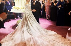 Ái nữ tỉ phú diện váy cưới nạm ngọc giá 14 tỉ đồng
