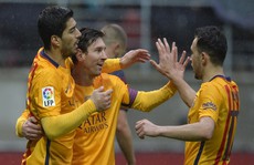 Messi lập công, Barcelona chạm mốc 100 bàn thắng