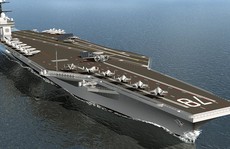 Mỹ thử nghiệm 'sốc': Đánh bom gần siêu tàu sân bay