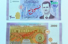 Syria in hình tổng thống Assad lên đồng nội tệ