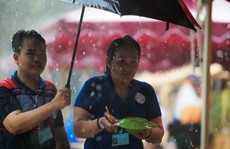 Hàng trăm người đội mưa đến phố hàng rong Bách Tùng Diệp