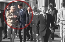 Binh sĩ Nga chặn tổng thống Syria lại gần ông Putin