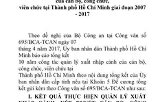 TP HCM báo cáo việc cán bộ đi nước ngoài