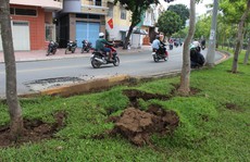 Vụ nổ trên đường do khí mê-tan