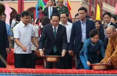 Chủ tịch nước thả cá chép trong ngày tiễn ông Táo