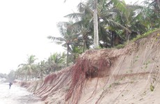 Chùm ảnh: Bờ biển Cửa Đại tan hoang hơn 2 km