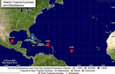 Ba cơn bão đồng loạt hoành hành ở Đại Tây Dương
