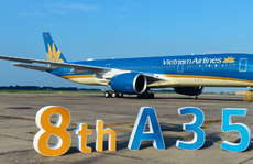 Cận cảnh chiếc siêu máy bay A350-900 thứ 8 của Vietnam Airlines