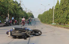 Phóng xe máy tốc độ cao, đôi nam nữ tử vong sau va chạm