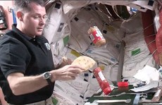 Video: Nhà du hành vũ trụ làm bánh sandwich trong không gian