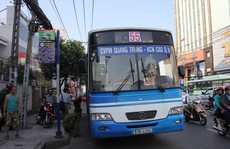 Cần thay mới xe ở tuyến buýt số 55