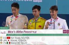 Kình ngư Nguyễn Huy Hoàng giành HCV 800m tại Thế vận hội trẻ