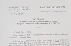 Tố cáo chủ tịch xã, Chủ tịch Hội Cựu chiến binh bị kỷ luật