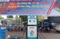 Một cây xăng miễn phí 50.000 đồng cho khách hàng tên Hải và Phượng