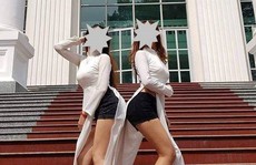 Hai nữ sinh bận áo dài - quần đùi 'hối hận, mong được trường bảo vệ'