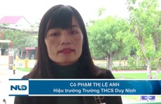 Hiệu trưởng trường THCS Duy Ninh nên từ chức