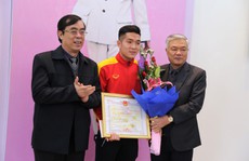 Quảng Trị tuyên dương tiền vệ U23 Việt Nam Trương Văn Thái Quý