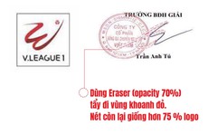 Giải mã logo V-League 2018 và chữ ký ông Tú