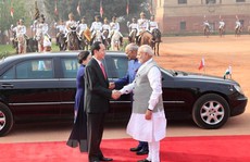 Ấn Độ bắn 21 loạt đại bác chào mừng Chủ tịch nước Trần Đại Quang