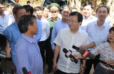 Phó Thủ tướng thị sát vùng sẽ giải tỏa trắng để xây sân bay Long Thành