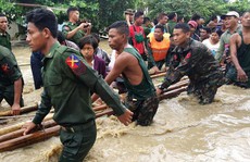 Myanmar: Vỡ đập, 100 ngôi làng ngập trong nước lũ