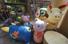 Vào xưởng chế tác linh vật cho đường hoa Tết Kỷ Hợi 2019