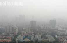 Hình ảnh không khí đặc quánh, mờ mịt ở Hà Nội