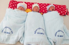 “Rụng tim” với 3 bé trai sinh 3 kháu khỉnh ở Cà Mau