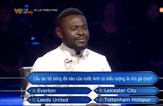 Chương trình 'Ai là triệu phú' nhầm kiến thức về CLB Tottenham?