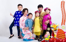 Gia đình Lý Hải - Minh Hà rực rỡ đón Xuân