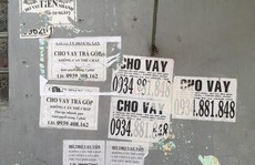 Nhếch nhác tờ rơi cho vay nặng lãi tràn lan trên đường phố Đà Nẵng
