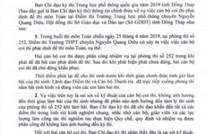 Đồng Tháp: 2 cán bộ coi thi phát “dính” đề thi