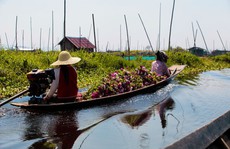 Những ngôi làng nổi trên mặt nước ở Myanmar