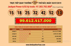Ba vé Vietlott trúng độc đắc tổng cộng 103,6 tỉ đồng
