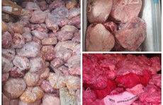 Phát hiện 40 tấn thịt heo, gà bốc mùi hôi tại tiệm sản xuất giò chả