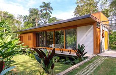 Ngôi nhà gỗ tuyệt đẹp giữa thiên nhiên xanh tươi