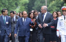 Cận cảnh Thủ tướng Nguyễn Xuân Phúc đón Thủ tướng Úc Scott Morrison